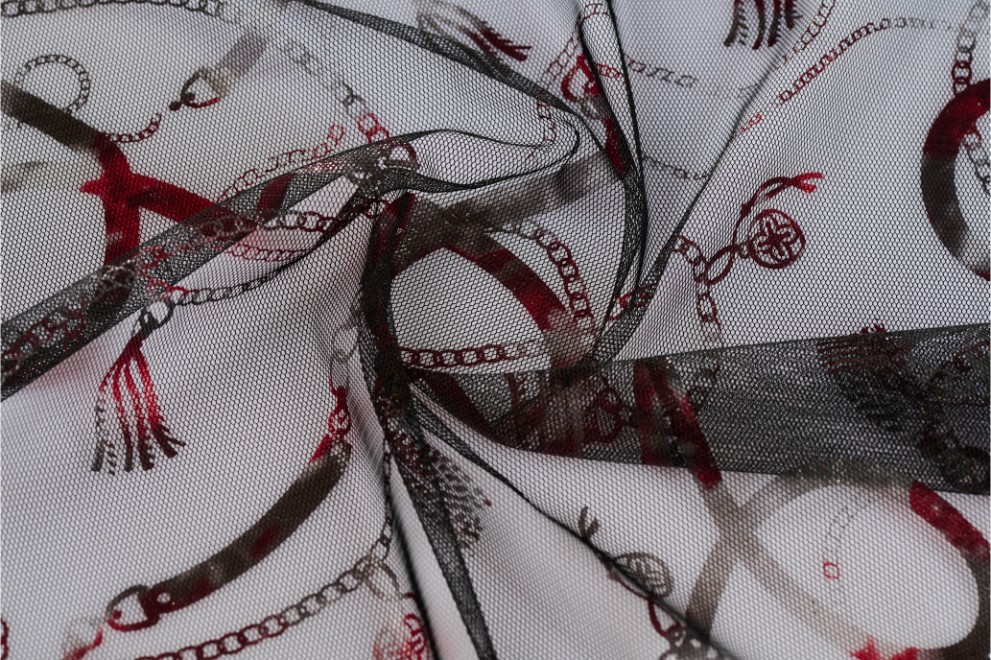 Foil Print on Tulle - 3